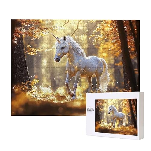 Wald Einhorn Puzzle 2000 Teile Puzzles Erwachsene, Helle und farbenfrohe Puzzles, Indoor-Puzzle-Kreativspiel zur Entspannung von Erwachsenen und Erziehung oder als Geschenk I-576 von Glslmznq