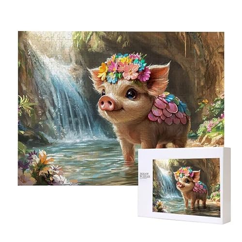 Wasserfall Pig Puzzle 500 Teile Puzzles Erwachsene, Helle und farbenfrohe Puzzles, Indoor-Puzzle-Kreativspiel zur Entspannung von Erwachsenen und Erziehung oder als Geschenk I-557 Wasserfall Pig Puzzle 500 Teile Puzzles Erwachsene, Helle und farbenfrohe Puzzles, Indoor-Puzzle-Kreativspiel zur Entspannung von Erwachsenen und Erziehung oder als Geschenk I-557 von Glslmznq