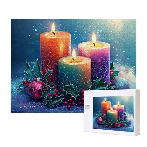 Weihnachten Kerzen Puzzle 3000 Teile Puzzles Erwachsene, Helle und farbenfrohe Puzzles, Indoor-Puzzle-Kreativspiel zur Entspannung von Erwachsenen und Erziehung oder als Geschenk I-605 Weihnachten Kerzen Puzzle 3000 Teile Puzzles Erwachsene, Helle und farbenfrohe Puzzles, Indoor-Puzzle-Kreativspiel zur Entspannung von Erwachsenen und Erziehung oder als Geschenk I-605 von Glslmznq