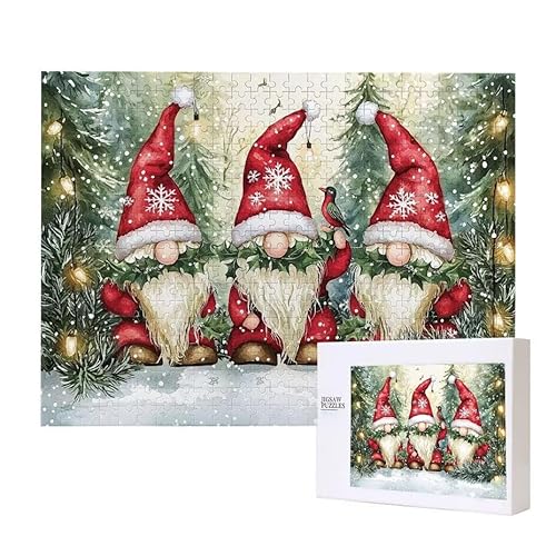 Weihnachten Zwerg Puzzle 3000 Teile Puzzles Erwachsene, Helle und farbenfrohe Puzzles, Indoor-Puzzle-Kreativspiel zur Entspannung von Erwachsenen und Erziehung oder als Geschenk I-619 von Glslmznq
