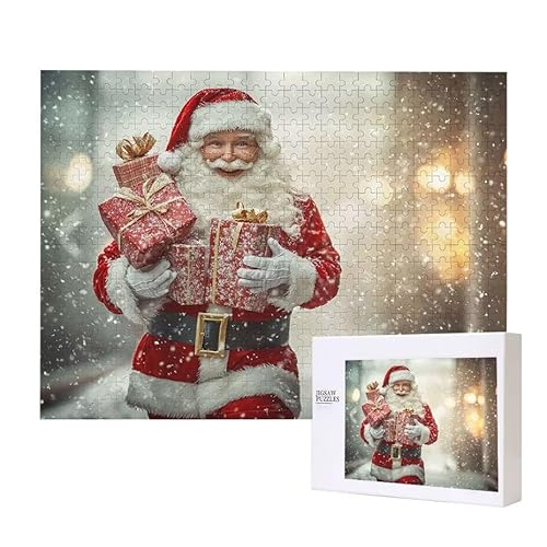 Weihnachtsmann Puzzle 1000 Teile Puzzles Erwachsene, Helle und farbenfrohe Puzzles, Indoor-Puzzle-Kreativspiel zur Entspannung von Erwachsenen und Erziehung oder als Geschenk I-606 von Glslmznq