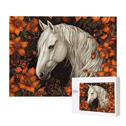 Weißes Pferd Puzzle 500 Teile Puzzles Erwachsene, Helle und farbenfrohe Puzzles, Indoor-Puzzle-Kreativspiel zur Entspannung von Erwachsenen und Erziehung oder als Geschenk I-11 Weißes Pferd Puzzle 500 Teile Puzzles Erwachsene, Helle und farbenfrohe Puzzles, Indoor-Puzzle-Kreativspiel zur Entspannung von Erwachsenen und Erziehung oder als Geschenk I-11 von Glslmznq