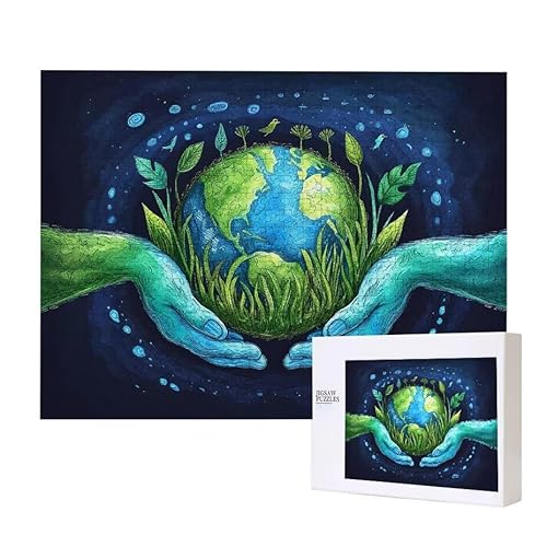 die Erde Puzzle 1500 Teile Puzzles Erwachsene, Helle und farbenfrohe Puzzles, Indoor-Puzzle-Kreativspiel zur Entspannung von Erwachsenen und Erziehung oder als Geschenk I-81 von Glslmznq