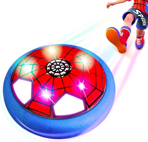 Glückpa Hover Football Kinder Spielzeug, fußball mit LED, Geschenk ab 3-10 Jahre, Fussball Spielzeug ab 3 4 5 6 7 8 9 Jahre Jungen Mädchen, Indoor/Outdoor Spiele, Air Power fußball für Kinder Glückpa Hover Football Kinder Spielzeug, fußball mit LED, Geschenk ab 3-10 Jahre, Fussball Spielzeug ab 3 4 5 6 7 8 9 Jahre Jungen Mädchen, Indoor/Outdoor Spiele, Air Power fußball für Kinder von Glückpa