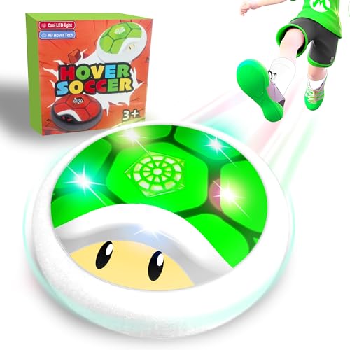 Glückpa Mario Hover Fußball mit LED, Kinderspielzeug, Indoor/Outdoor Spielzeug Spiel, Air Power Football für Kinder ab 3 4 5 6 7 8-12 Jahre, Fussball Geschenk für Jungen Mädchen ab 3-10 Jahre Glückpa Mario Hover Fußball mit LED, Kinderspielzeug, Indoor/Outdoor Spielzeug Spiel, Air Power Football für Kinder ab 3 4 5 6 7 8-12 Jahre, Fussball Geschenk für Jungen Mädchen ab 3-10 Jahre von Glückpa