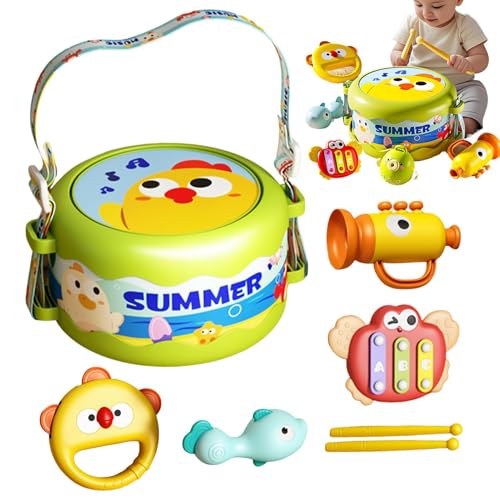 Baby Music Instruments, Percussion Instrument Music Drum | Trommel für Sicherheit 6-teilig – Musikspielzeug Vorschule Tragbares Design für den Geburtstag des neuen Jahres Weihnachten Baby Music Instruments, Percussion Instrument Music Drum | Trommel für Sicherheit 6-teilig – Musikspielzeug Vorschule Tragbares Design für den Geburtstag des neuen Jahres Weihnachten von Glugahrif