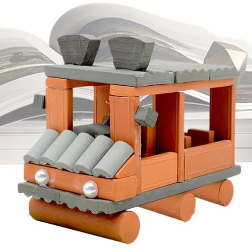 Bauen Sie Autoklötze, Bausteine, lustiges Bastelspiel aus echtem Ton, Bauspielzeug, Auto Spielzeug für Zuhause, Schule Bauen Sie Autoklötze, Bausteine, lustiges Bastelspiel aus echtem Ton, Bauspielzeug, Auto Spielzeug für Zuhause, Schule von Glugahrif