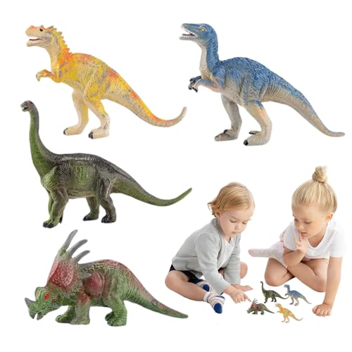 Dinosaurier Spielzeug für Kleinkinder, Dinosaurierfiguren Spielzeug - 4 Minifiguren aus passendem Dinosaurier Pack - Tierspielzeug für Sammelfiguren, Kuchentopper, Tierfiguren Dinosaurier Spielzeug für Kleinkinder, Dinosaurierfiguren Spielzeug - 4 Minifiguren aus passendem Dinosaurier Pack - Tierspielzeug für Sammelfiguren, Kuchentopper, Tierfiguren von Glugahrif