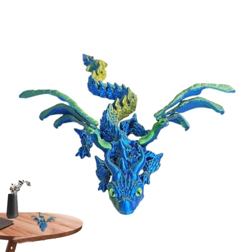 Drache mit 3D-Druck, 3D-Drache, Spielzeug, 3D-Gelenk, 33 cm, Drachenfigur, 3D-gedruckte Objekte, flexibles Drachenspielzeug für Autodekoration, Ornament Drache mit 3D-Druck, 3D-Drache, Spielzeug, 3D-Gelenk, 33 cm, Drachenfigur, 3D-gedruckte Objekte, flexibles Drachenspielzeug für Autodekoration, Ornament von Glugahrif