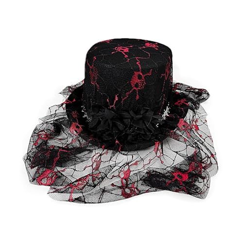 Fascinator-Hut, Halloween-Kostüm, Fascinator-Hut aus Totenkopf-Mesh, für Halloween, Damen, Rollenspiel, Mütze, Totenschädel, saisonaler Helm, Dekoration für drinnen und draußen Fascinator-Hut, Halloween-Kostüm, Fascinator-Hut aus Totenkopf-Mesh, für Halloween, Damen, Rollenspiel, Mütze, Totenschädel, saisonaler Helm, Dekoration für drinnen und draußen von Glugahrif