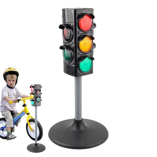 Glugahrif Ampelspielzeug, Ampellampe - Verkehrssignallichtmodell,Interaktive frühe Bildungsspielset, Straßenschilder, Treat Play Toy für Mädchenschule im Freien Außenpatio Glugahrif Ampelspielzeug, Ampellampe - Verkehrssignallichtmodell,Interaktive frühe Bildungsspielset, Straßenschilder, Treat Play Toy für Mädchenschule im Freien Außenpatio von Glugahrif