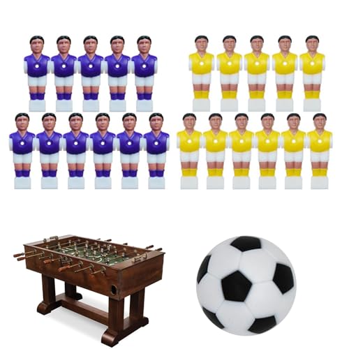 Glugahrif Fußballmänner Set, Tischfußballspielspieler | Tischfußballspieler für Turnierfußballspiel | Fun Football Men Figures Kit für Fans, Erwachsene, Freunde Glugahrif Fußballmänner Set, Tischfußballspielspieler | Tischfußballspieler für Turnierfußballspiel | Fun Football Men Figures Kit für Fans, Erwachsene, Freunde von Glugahrif