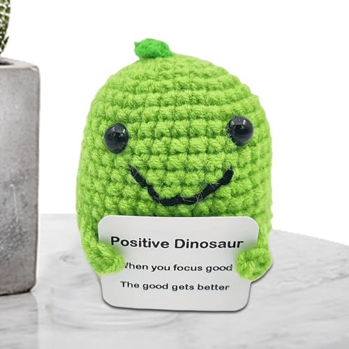 Glugahrif Positive Dinosaurier-Häkeltiere, positive Häkeltiere, positiver Dinosaurier, gestrickt mit emotionaler Unterstützung, Dinosaurier, lustig, inspirierend, handgefertigt Glugahrif Positive Dinosaurier-Häkeltiere, positive Häkeltiere, positiver Dinosaurier, gestrickt mit emotionaler Unterstützung, Dinosaurier, lustig, inspirierend, handgefertigt von Glugahrif