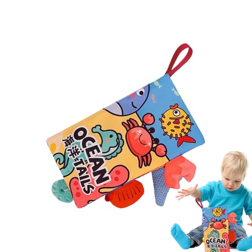 Glugahrif Stoffbuch, Knisterndes Dschungelbuch, Multitextur-Sensorikspielzeug mit Lernaktivitäten für Babys Kinderwagen & Auto Spielzeit Glugahrif Stoffbuch, Knisterndes Dschungelbuch, Multitextur-Sensorikspielzeug mit Lernaktivitäten für Babys Kinderwagen & Auto Spielzeit von Glugahrif