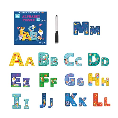 Kinderpuzzles - Buchstaben Lernspielzeug Alphabet Puzzle | Pädagogisches Lernspielzeug Zur Buchstabenerkennung Für Und Mädchen Ab 3 4 5 6 Jahren Kinderpuzzles - Buchstaben Lernspielzeug Alphabet Puzzle | Pädagogisches Lernspielzeug Zur Buchstabenerkennung Für Und Mädchen Ab 3 4 5 6 Jahren von Glugahrif