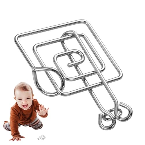 Metallpuzzle-Set, Metalldraht Puzzles 8 Stücke Zauberturm Spielzeug | Tragbares Eisen Entsperren Spiel, Pädagogisches Spielzeug Flexible Puzzles, Wiederverwendbar von Glugahrif
