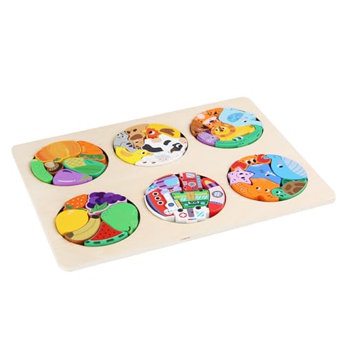 Puzzles aus Holz für Kinder, Puzzles für | Transport von Früchten Tier in Puzzle – bunte Lernblöcke, Osterkorb, Ostern für Heimbedarf Puzzles aus Holz für Kinder, Puzzles für | Transport von Früchten Tier in Puzzle – bunte Lernblöcke, Osterkorb, Ostern für Heimbedarf von Glugahrif