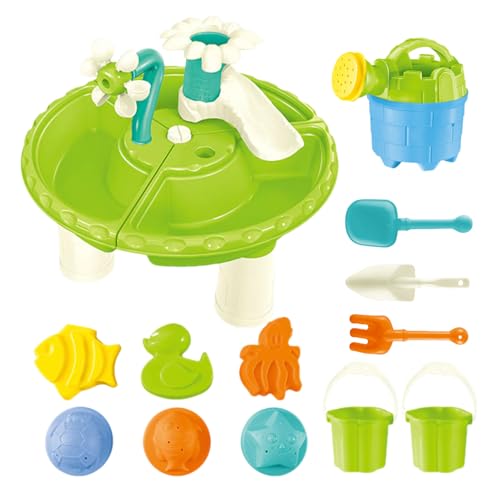 Sand-Wassertisch für Kinder, Kleinkind-Wassertisch - 13-teiliger Teich-Wassertisch für Kleinkinder | Outdoor-Aktivitätstisch, Wasserspielzeug-Zubehör, Kleinkind-Outdoor-Spielzeug, Wasserspielspielzeug Sand-Wassertisch für Kinder, Kleinkind-Wassertisch - 13-teiliger Teich-Wassertisch für Kleinkinder | Outdoor-Aktivitätstisch, Wasserspielzeug-Zubehör, Kleinkind-Outdoor-Spielzeug, Wasserspielspielzeug von Glugahrif