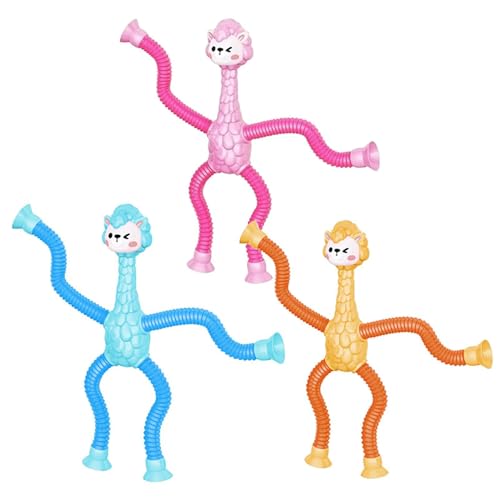 Sensorische Röhren, Pop-Röhren, sensorisches Spielzeug, Alpaca Teleskop-Versicherung | Form zum Wechseln der Teleskopröhre, Fidget Alpaca, Spielzeug mit Saugleistung von Glugahrif