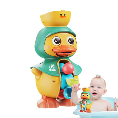 Spielzeug für Kinder, -Badespielzeug für Kinder | Modell einer Ente mit drehbarem Wasserrad für Kleinkinder, interaktives Duschwasserspielzeug mit starken Saugnäpfen für Mädchen und Spielzeug für Kinder, -Badespielzeug für Kinder | Modell einer Ente mit drehbarem Wasserrad für Kleinkinder, interaktives Duschwasserspielzeug mit starken Saugnäpfen für Mädchen und von Glugahrif