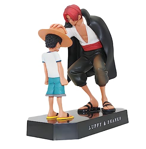 Glurak One Piece Luffy Figuren Anime Statue Model Shanks Actionfigur Doll Collectibles Sammlerstück Dekoration Ornamente Sammlung Desktop Puppe -18cm von Glurak