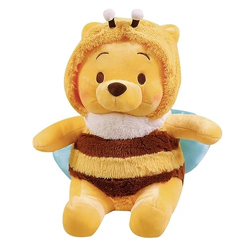 Glurak Winnie Pooh Plüschtier Kuscheltier, Bienenbär Kuscheltier aus weichem Plüschmaterial mit Stickereien für Mädchen Jungen Geburtstagsgeschenke-25cm von Glurak