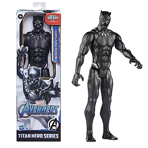 Marvl Avenger Action-Figur Panther, Titan Hero Serie Marvl Action-Figur, inspiriert durch das Marvl Universum, Für Kinder ab 3 Jahren von Glurak
