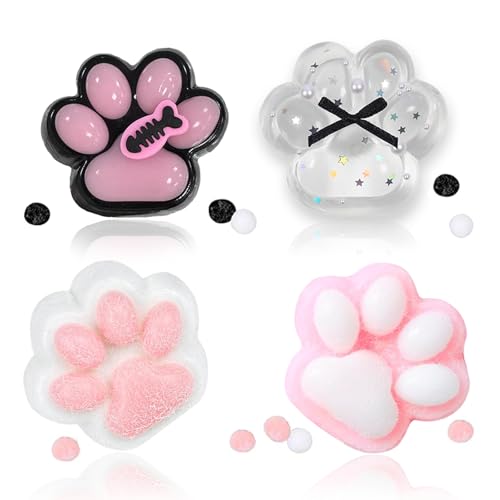 Glvomazty 4 Stück Squeeze Toy, Taba Squishy, Kawaii Flauschige Cat Paw Squishy, Pop it Spielzeug für dienen zur Dekoration und reduzieren Stress, Stressabbauendes Spielzeug für Kinder und Erwachsene Glvomazty 4 Stück Squeeze Toy, Taba Squishy, Kawaii Flauschige Cat Paw Squishy, Pop it Spielzeug für dienen zur Dekoration und reduzieren Stress, Stressabbauendes Spielzeug für Kinder und Erwachsene von Glvomazty