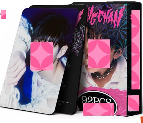 GlymzToy Stray-K Photocards 2 Pack/184 Stück,SK Lomo Karten,SK Kpop Sammelkarten,SK 5 Star Album Photocards für Fans Kpop Merchandise Geschenkset- F von GlymzToy