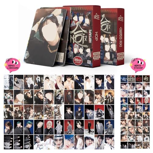 GlymzToy Stray-K Photocards 95 PCS SK HIPTAPE Photo Cards SK Card Gift for Stray Kids Boys and Girls von GlymzToy