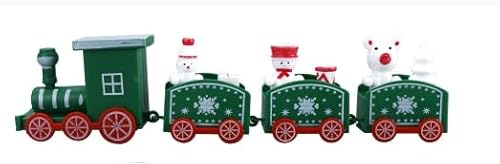 GlymzToy Weihnachten Tischdeko,2 Stück Weihnachtszüges Zug,Weihnachtszug Deko, Weihnachten Neujahr Geschenke，Weihnachtsmann Weihnachtsbaum Schneemann Rentier von GlymzToy