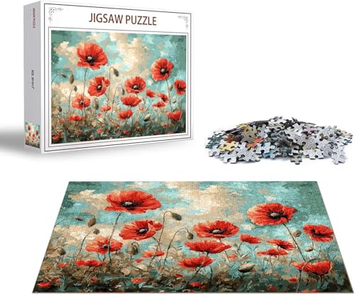 Puzzle 1500 Teile Blume Puzzle Himmel Holzpuzzle Erwachsene, Groß Klassische Jigsaw, Ein Herausforderndes Rätsel, Puzzlespiele für Die Ganze Familie Jigsaw für Erwachsene und Kinder Ab 14 Jahrenx-1359 von Gmeignl