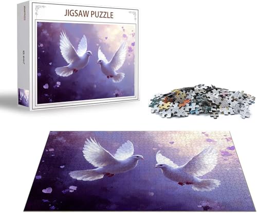 Puzzle 1500 Teile Tier Puzzle Blume Holzpuzzle Erwachsene DIY Groß Klassische Jigsaw, Ein Herausforderndes Rätsel, Puzzlespiele für Die Ganze Familie Jigsaw für Erwachsene und Kinder Ab 14 Jahrenx-642 von Gmeignl