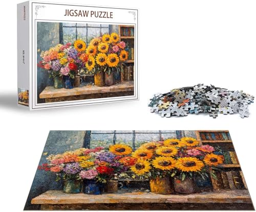 Puzzle 3000 Teile Blume Puzzle Retro Holzpuzzle Erwachsene, Groß Klassische Jigsaw, EIN Herausforderndes Rätsel, Puzzlespiele für Die Ganze Familie Jigsaw für Erwachsene und Kinder Ab 14 Jahrenx-1350 von Gmeignl