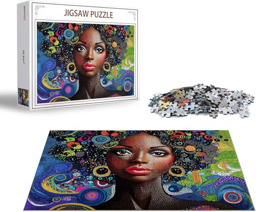 Puzzle 3000 Teile Frau Puzzle Afrika Holzpuzzle Erwachsene, Groß Klassische Jigsaw, EIN Herausforderndes Rätsel, Puzzlespiele für Die Ganze Familie Jigsaw für Erwachsene und Kinder Ab 14 Jahrenx-1574 von Gmeignl
