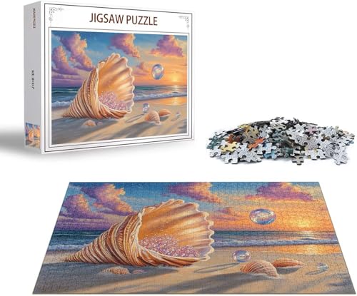 Puzzle 3000 Teile Strand Puzzle Hülse Holzpuzzle Erwachsene, Groß Klassische Jigsaw, Ein Herausforderndes Rätsel, Puzzlespiele für Die Ganze Familie Jigsaw für Erwachsene und Kinder Ab 14 Jahrenx-1469 von Gmeignl