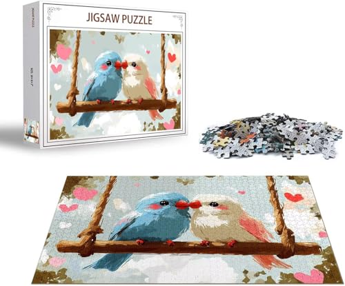 Puzzle 3000 Teile Tier Puzzle Paar Holzpuzzle Erwachsene DIY Groß Klassische Jigsaw, Ein Herausforderndes Rätsel, Puzzlespiele für Die Ganze Familie Jigsaw für Erwachsene und Kinder Ab 14 Jahrenx-1373 von Gmeignl