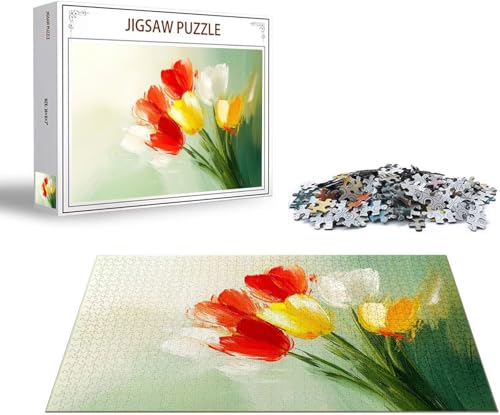 Puzzle 3000 Teile Tulpe Puzzle Blume Holzpuzzle Erwachsene, Groß Klassische Jigsaw, EIN Herausforderndes Rätsel, Puzzlespiele für Die Ganze Familie Jigsaw für Erwachsene und Kinder Ab 14 Jahrenx-1441 von Gmeignl