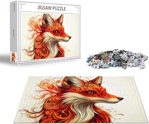 Puzzle 5000 Teile Fuchs Puzzle Einfachheit Holzpuzzle Erwachsene Klassische Jigsaw, EIN Herausforderndes Rätsel, Puzzlespiele für Die Ganze Familie Jigsaw für Erwachsene und Kinder Ab 14 Jahrenx-1436 von Gmeignl