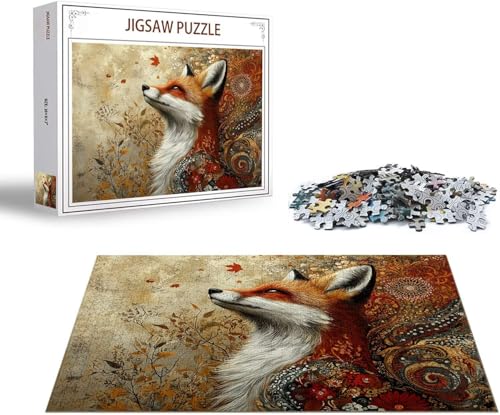 Puzzle 5000 Teile Fuchs Puzzle Landschaft Holzpuzzle Erwachsene Klassische Jigsaw, EIN Herausforderndes Rätsel, Puzzlespiele für Die Ganze Familie Jigsaw für Erwachsene und Kinder Ab 14 Jahrenx-1276 von Gmeignl