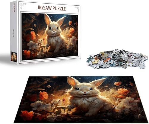 Puzzle 5000 Teile Kaninchen Puzzle Tier Holzpuzzle ErwachseneGroß Klassische Jigsaw, Ein Herausforderndes Rätsel, Puzzlespiele für Die Ganze Familie Jigsaw für Erwachsene und Kinder Ab 14 Jahrenx-1449 von Gmeignl