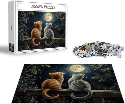 Puzzle 5000 Teile Katze Puzzle Mond Holzpuzzle Erwachsene, Groß Klassische Jigsaw, EIN Herausforderndes Rätsel, Puzzlespiele für Die Ganze Familie Jigsaw für Erwachsene und Kinder Ab 14 Jahrenx-1418 Puzzle 5000 Teile Katze Puzzle Mond Holzpuzzle Erwachsene, Groß Klassische Jigsaw, EIN Herausforderndes Rätsel, Puzzlespiele für Die Ganze Familie Jigsaw für Erwachsene und Kinder Ab 14 Jahrenx-1418 von Gmeignl