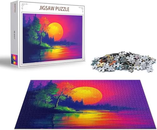 Puzzle 5000 Teile Landschaft Puzzle Mond Holzpuzzle ErwachseneGroß Klassische Jigsaw, Ein Herausforderndes Rätsel Puzzlespiele für Die Ganze Familie Jigsaw für Erwachsene und Kinder Ab 14 Jahrenx-1457 von Gmeignl