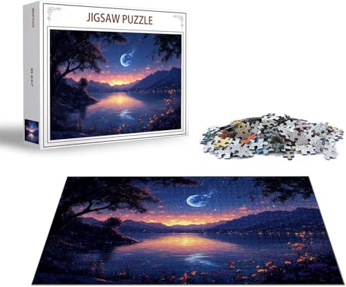 Puzzle 5000 Teile Landschaft Puzzle See Holzpuzzle ErwachseneGroß Klassische Jigsaw, Ein Herausforderndes Rätsel, Puzzlespiele für Die Ganze Familie Jigsaw für Erwachsene und Kinder Ab 14 Jahrenx-1504 von Gmeignl