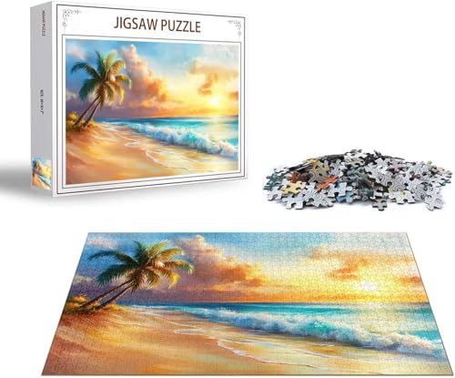 Puzzle 5000 Teile Landschaft Puzzle Strand Holzpuzzle Erwachsene Klassische Jigsaw, EIN Herausforderndes Rätsel, Puzzlespiele für Die Ganze Familie Jigsaw für Erwachsene und Kinder Ab 14 Jahrenx-1438 von Gmeignl