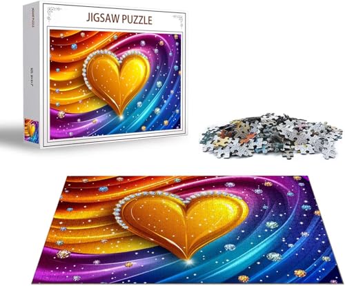Puzzle 5000 Teile Liebe Puzzle Farbe Holzpuzzle Erwachsene, Groß Klassische Jigsaw, EIN Herausforderndes Rätsel, Puzzlespiele für Die Ganze Familie Jigsaw für Erwachsene und Kinder Ab 14 Jahrenx-1575 von Gmeignl