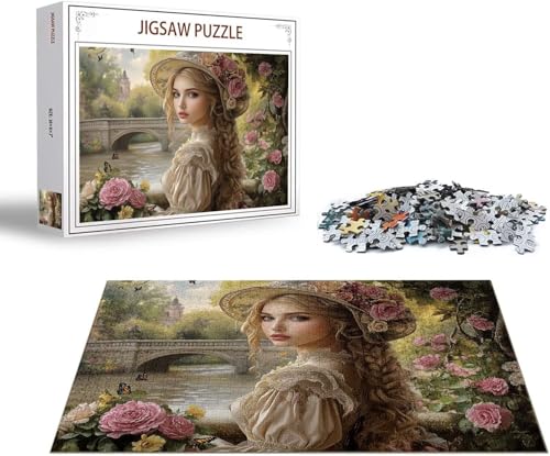 Puzzle 5000 Teile Mädchen Puzzle Landschaft Holzpuzzle Erwachsene Klassische Jigsaw, Ein Herausforderndes Rätsel, Puzzlespiele für Die Ganze Familie Jigsaw für Erwachsene und Kinder Ab 14 Jahrenx-1177 von Gmeignl