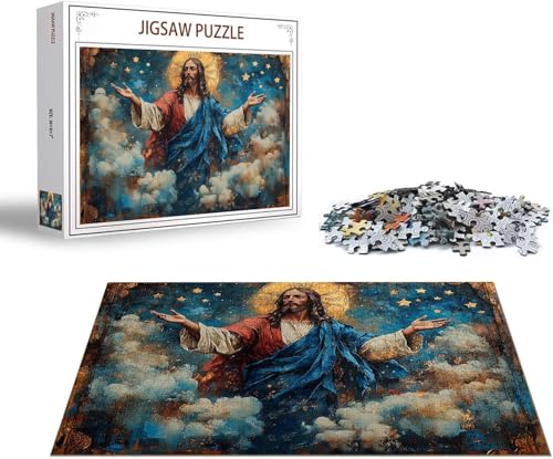 Puzzle 5000 Teile Mann Puzzle Religion Holzpuzzle ErwachseneGroß Klassische Jigsaw, EIN Herausforderndes Rätsel, Puzzlespiele für Die Ganze Familie Jigsaw für Erwachsene und Kinder Ab 14 Jahrenx-1517 von Gmeignl