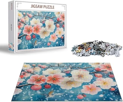 Puzzle 5000 Teile Pfirsichblüte Puzzle Tier Holzpuzzle Erwachsene Klassische Jigsaw, Ein Herausforderndes Rätsel, Puzzlespiele für Die Ganze Familie Jigsaw für Erwachsene und Kinder Ab 14 Jahrenx-1226 von Gmeignl