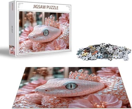 Puzzle 5000 Teile Schlange Puzzle Blume Holzpuzzle ErwachseneGroß Klassische Jigsaw, EIN Herausforderndes Rätsel, Puzzlespiele für Die Ganze Familie Jigsaw für Erwachsene und Kinder Ab 14 Jahrenx-852 von Gmeignl